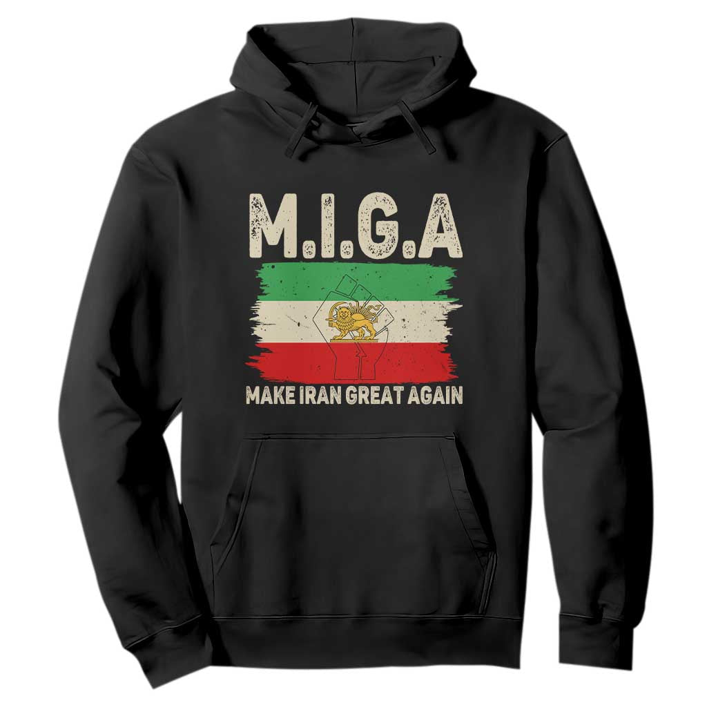 Make Iran Great Again Hoodie Iran 2026 Resistance TS12 Black Print Your Wear