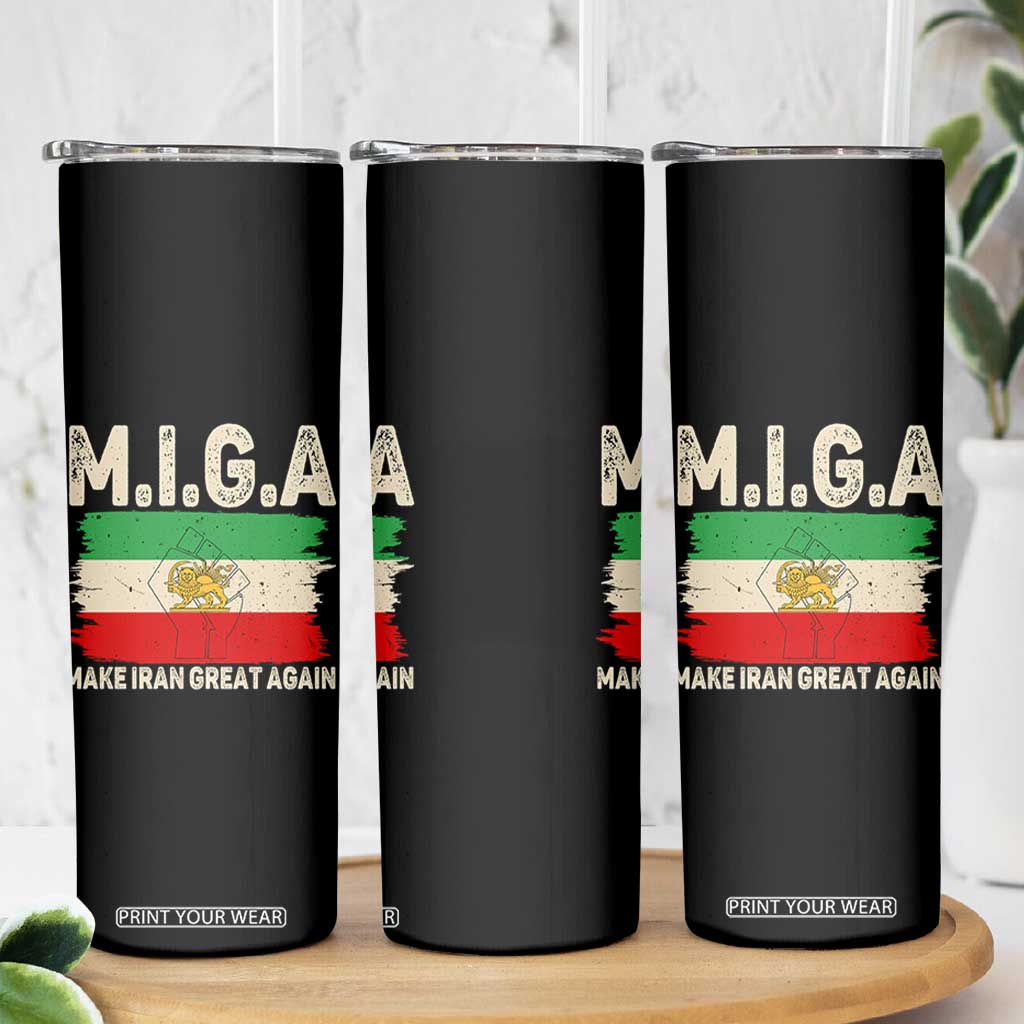 Make Iran Great Again Skinny Tumbler Iran 2026 Resistance TS12 Print Your Wear
