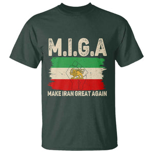 Make Iran Great Again T Shirt Iran 2026 Resistance TS12 Dark Forest Green Print Your Wear
