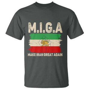 Make Iran Great Again T Shirt Iran 2026 Resistance TS12 Dark Heather Print Your Wear