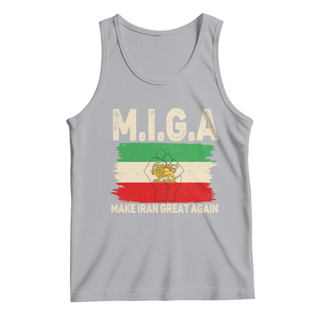 Make Iran Great Again Tank Top Iran 2026 Resistance TS12 Athletic Heather Print Your Wear