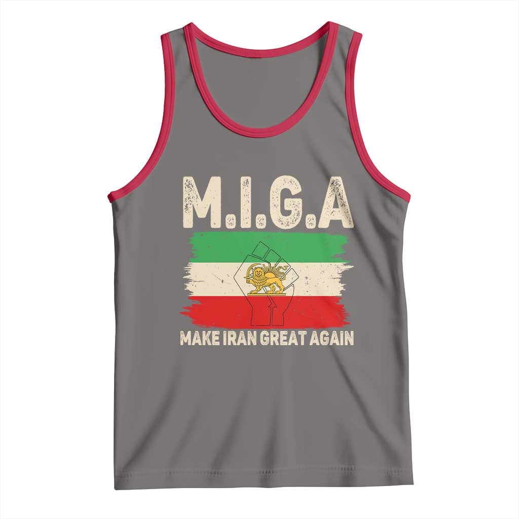 Make Iran Great Again Tank Top Iran 2026 Resistance TS12 Deep Heather Red Print Your Wear