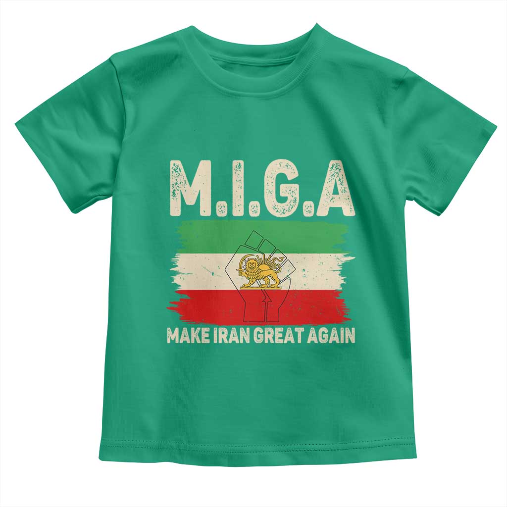 Make Iran Great Again Toddler T Shirt Iran 2026 Resistance TS12 Irish Green Print Your Wear