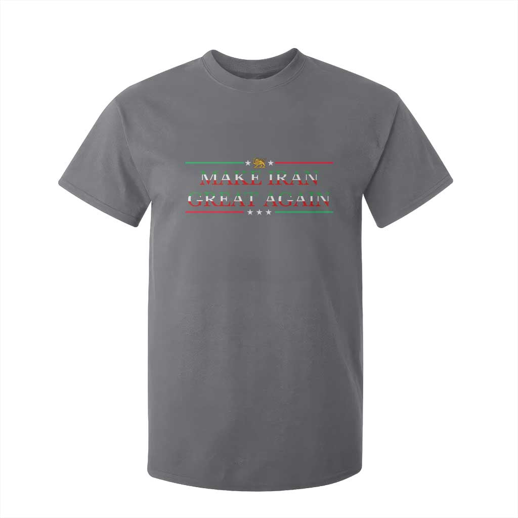 Make Iran Great Again T Shirt For Kid Patriotic Iranian Gift TS12 Charcoal Print Your Wear