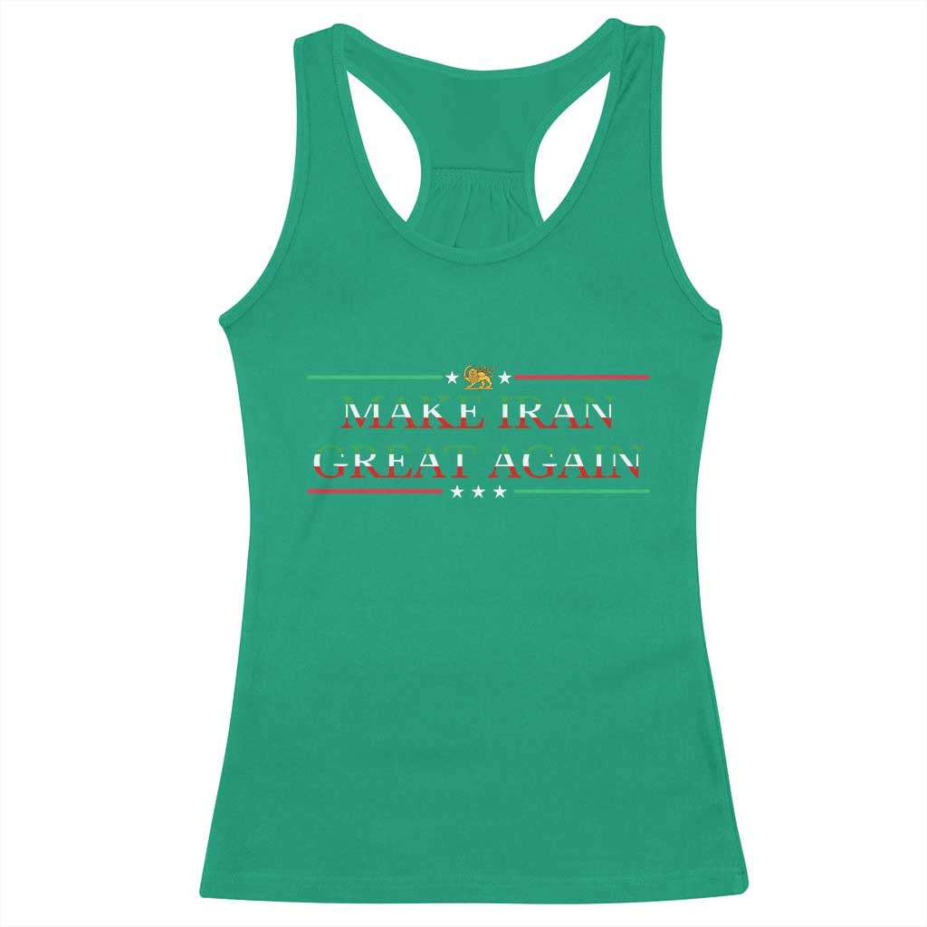 Make Iran Great Again Racerback Tank Top Patriotic Iranian Gift TS12 Irish Green Print Your Wear