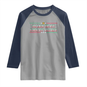 Make Iran Great Again Raglan Shirt Patriotic Iranian Gift TS12 Sport Gray Navy Print Your Wear