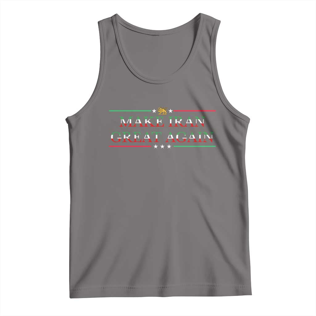 Make Iran Great Again Tank Top Patriotic Iranian Gift TS12 Deep Heather Print Your Wear