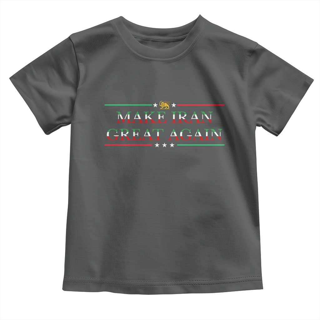 Make Iran Great Again Toddler T Shirt Patriotic Iranian Gift TS12 Dark Heather Print Your Wear
