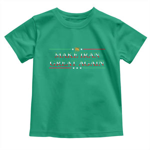 Make Iran Great Again Toddler T Shirt Patriotic Iranian Gift TS12 Irish Green Print Your Wear