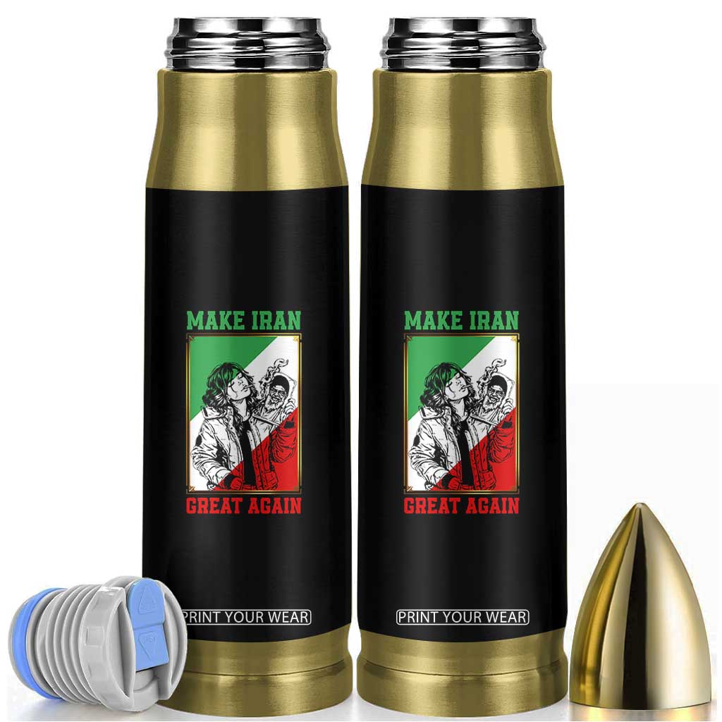 Make Iran Great Again Bullet Tumbler Patriotic Iranian Heritage Gift TS12 Black Print Your Wear