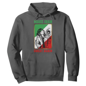Make Iran Great Again Hoodie Patriotic Iranian Heritage Gift TS12 Dark Heather Print Your Wear