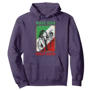 Make Iran Great Again Hoodie Patriotic Iranian Heritage Gift TS12 Purple Print Your Wear