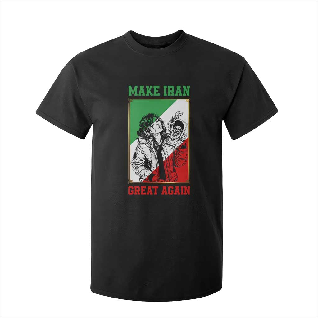 Make Iran Great Again T Shirt For Kid Patriotic Iranian Heritage Gift TS12 Black Print Your Wear