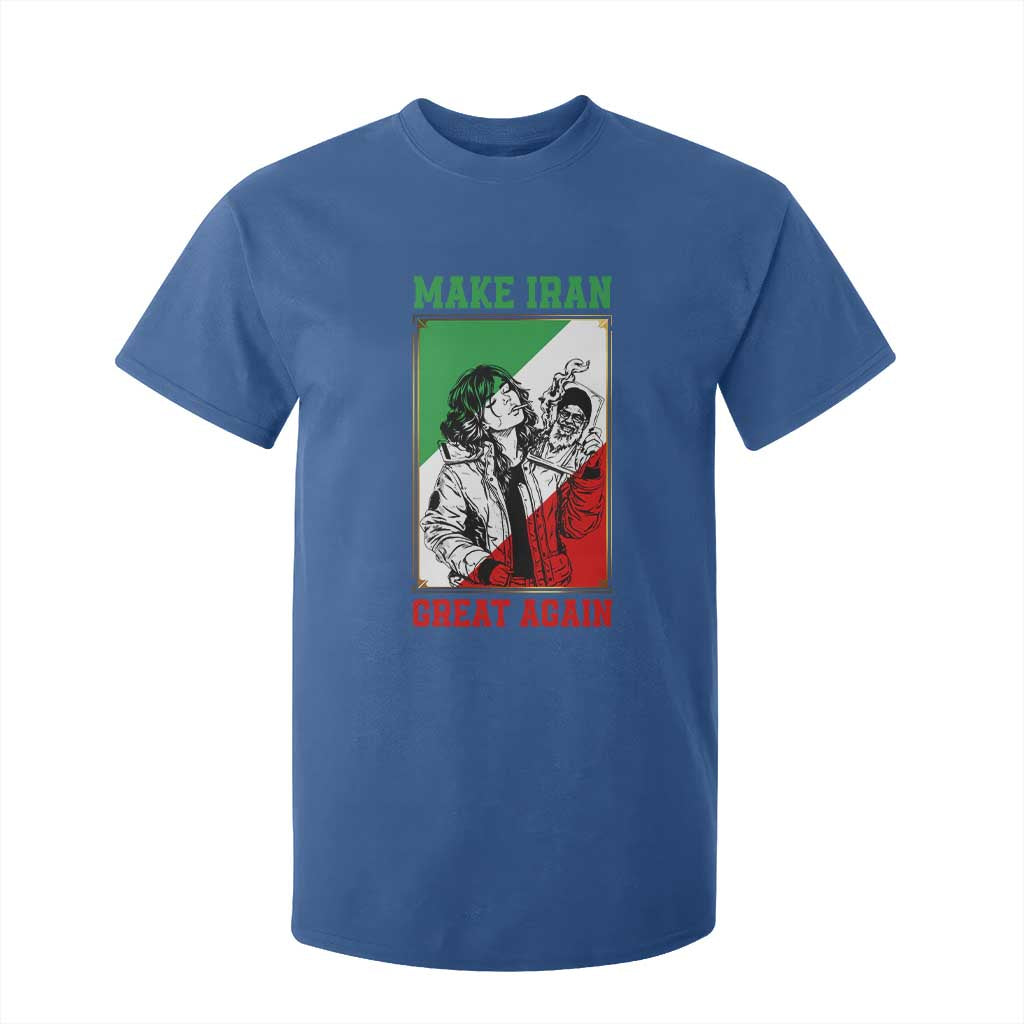 Make Iran Great Again T Shirt For Kid Patriotic Iranian Heritage Gift TS12 Royal Blue Print Your Wear