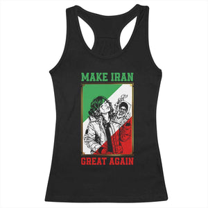 Make Iran Great Again Racerback Tank Top Patriotic Iranian Heritage Gift TS12 Black Print Your Wear