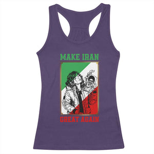 Make Iran Great Again Racerback Tank Top Patriotic Iranian Heritage Gift TS12 Purple Print Your Wear