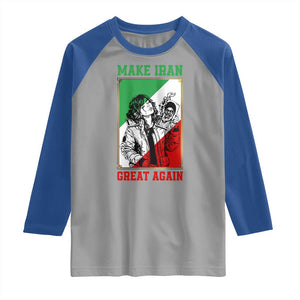 Make Iran Great Again Raglan Shirt Patriotic Iranian Heritage Gift TS12 Sport Gray Royal Print Your Wear
