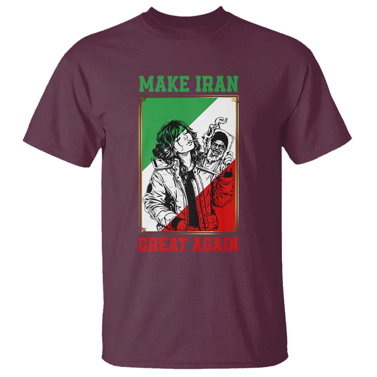 Make Iran Great Again T Shirt Patriotic Iranian Heritage Gift