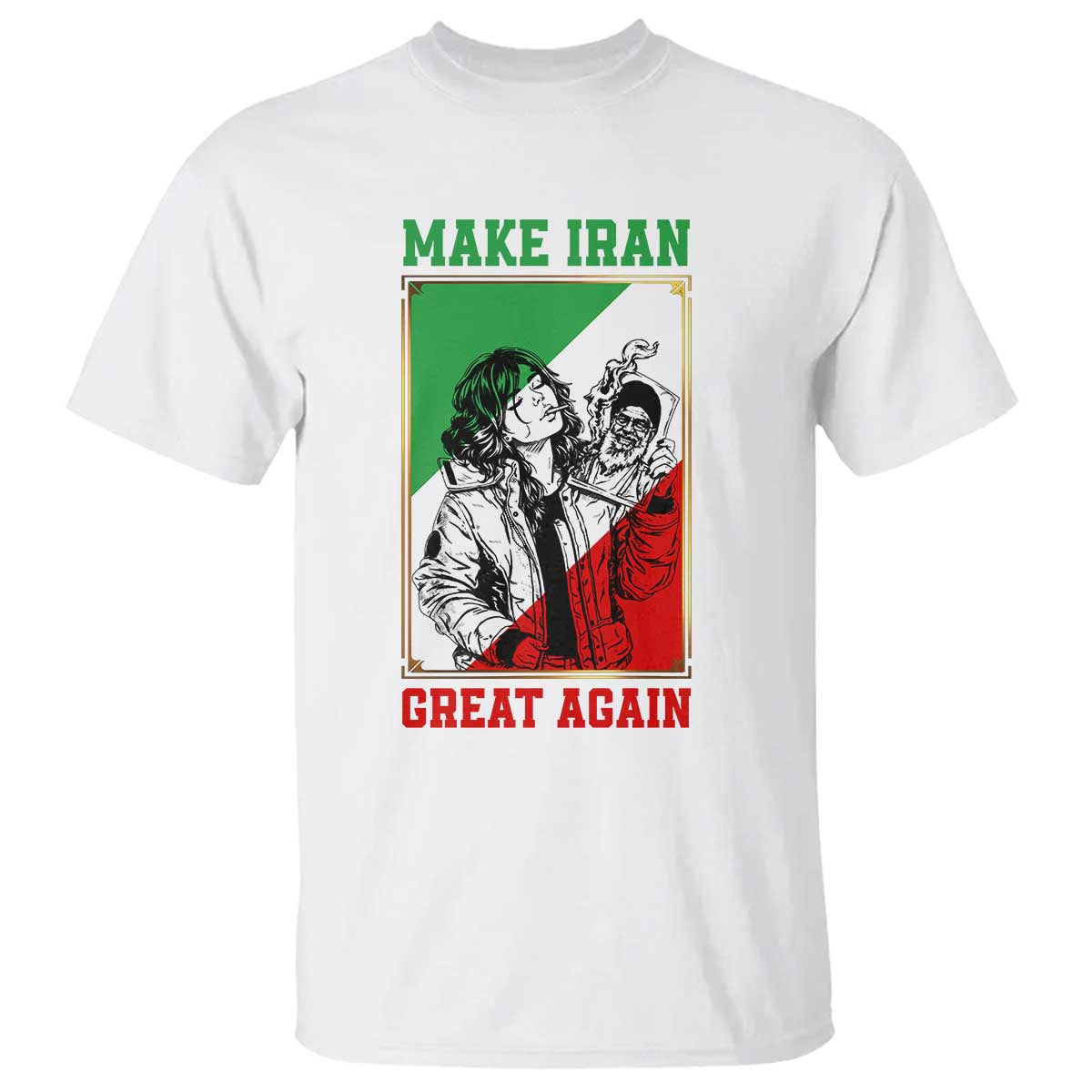 Make Iran Great Again T Shirt Patriotic Iranian Heritage Gift