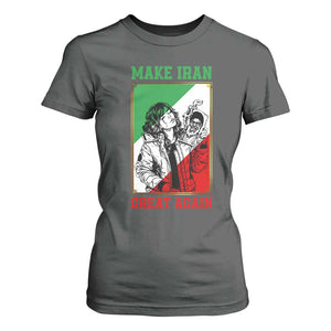 Make Iran Great Again T Shirt For Women Patriotic Iranian Heritage Gift TS12 Dark Heather Print Your Wear