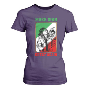 Make Iran Great Again T Shirt For Women Patriotic Iranian Heritage Gift TS12 Purple Print Your Wear