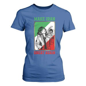 Make Iran Great Again T Shirt For Women Patriotic Iranian Heritage Gift TS12 Royal Blue Print Your Wear