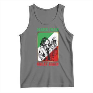 Make Iran Great Again Tank Top Patriotic Iranian Heritage Gift TS12 Black Heather Print Your Wear