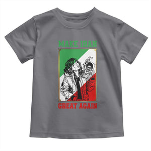 Make Iran Great Again Toddler T Shirt Patriotic Iranian Heritage Gift TS12 Charcoal Print Your Wear