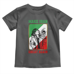 Make Iran Great Again Toddler T Shirt Patriotic Iranian Heritage Gift TS12 Dark Heather Print Your Wear