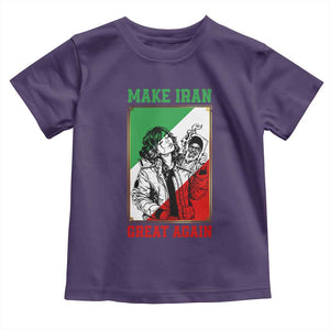 Make Iran Great Again Toddler T Shirt Patriotic Iranian Heritage Gift TS12 Purple Print Your Wear