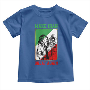 Make Iran Great Again Toddler T Shirt Patriotic Iranian Heritage Gift TS12 Royal Blue Print Your Wear