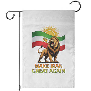 Patriotic Iranian Pride Gift Garden Flag Make Iran Great Again TS12 White Print Your Wear
