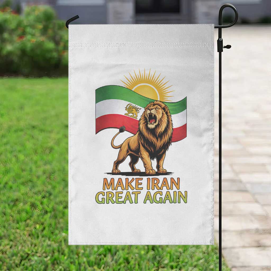 Patriotic Iranian Pride Gift Garden Flag Make Iran Great Again TS12 Print Your Wear