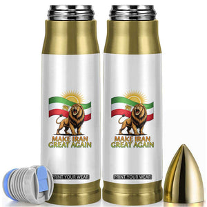 Patriotic Iranian Pride Gift Bullet Tumbler Make Iran Great Again TS12 White Print Your Wear