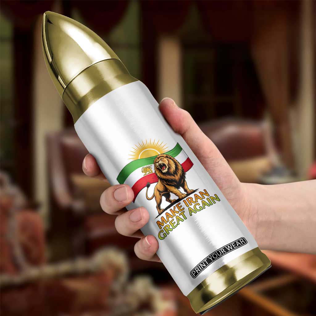 Patriotic Iranian Pride Gift Bullet Tumbler Make Iran Great Again TS12 Print Your Wear