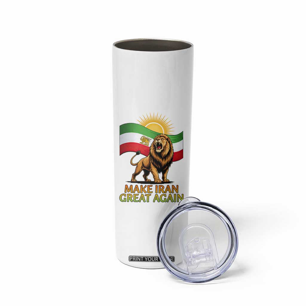 Patriotic Iranian Pride Gift Skinny Tumbler Make Iran Great Again TS12 Print Your Wear