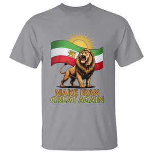 Patriotic Iranian Pride Gift T Shirt Make Iran Great Again TS12 Sport Gray Print Your Wear