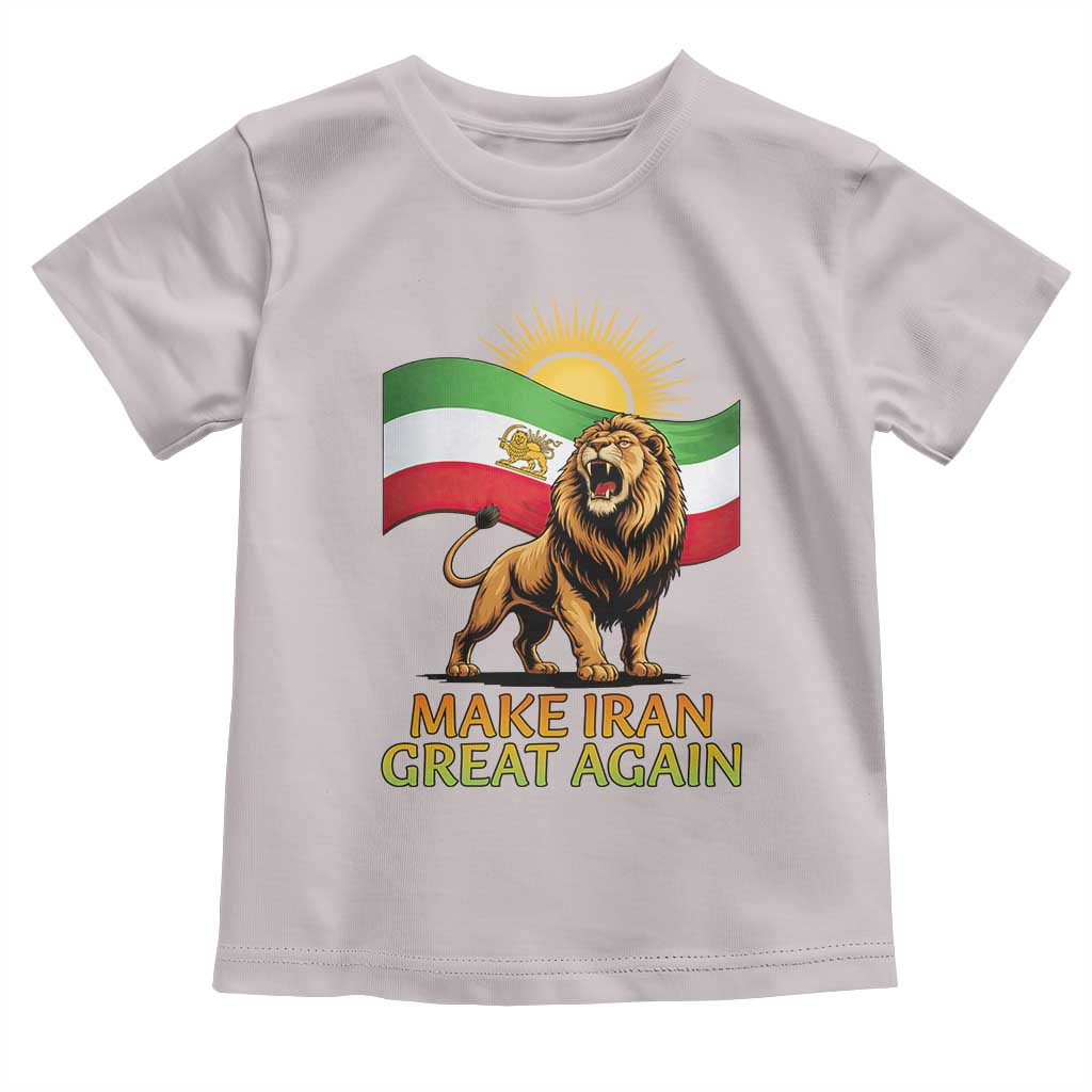 Patriotic Iranian Pride Gift Toddler T Shirt Make Iran Great Again TS12 Ice Gray Print Your Wear