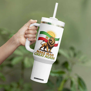 Patriotic Iranian Pride Gift Tumbler With Handle Make Iran Great Again TS12 Print Your Wear