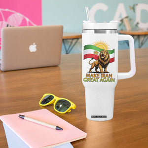 Patriotic Iranian Pride Gift Tumbler With Handle Make Iran Great Again TS12 Print Your Wear