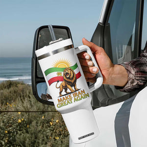 Patriotic Iranian Pride Gift Tumbler With Handle Make Iran Great Again TS12 Print Your Wear