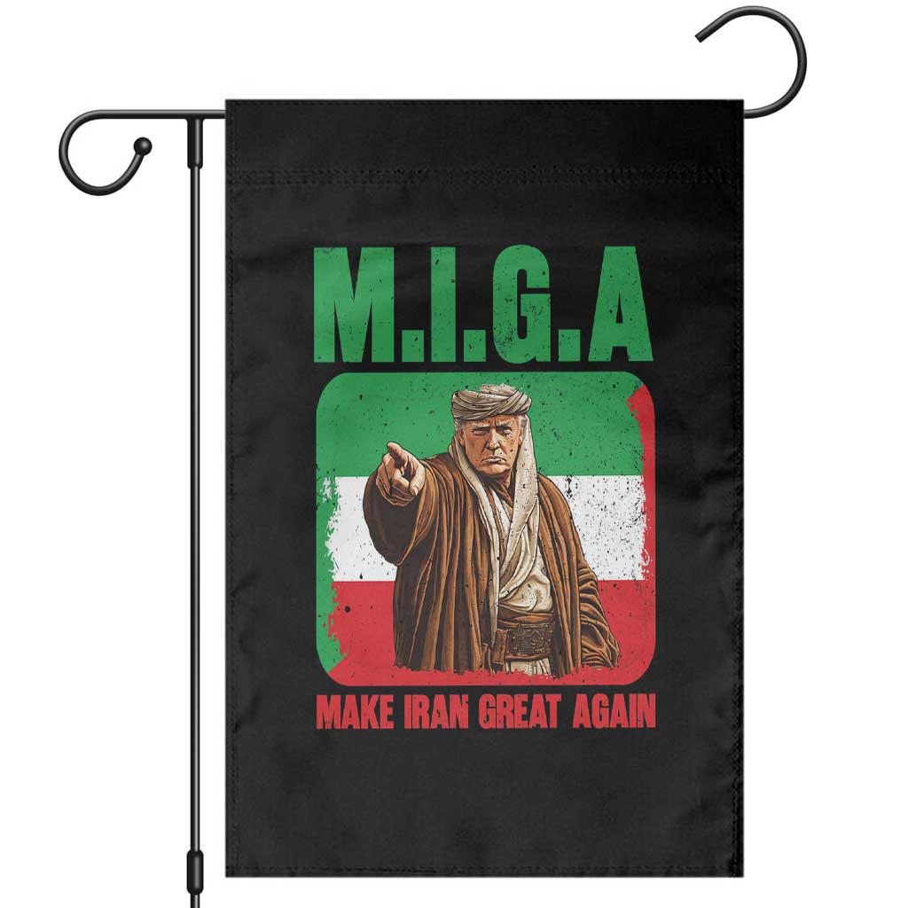 Make Iran Great Again Garden Flag Free Iran Protest TS12 Black Print Your Wear