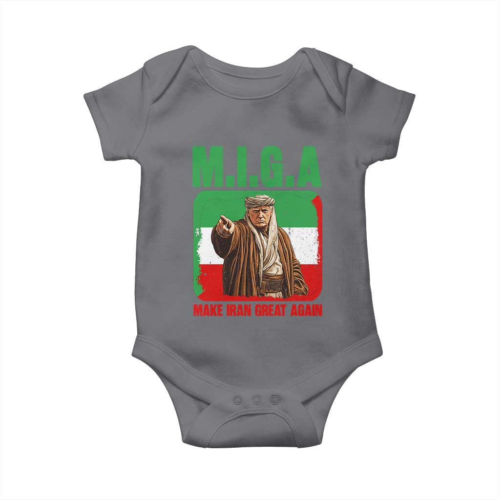 Make Iran Great Again Baby Onesie Free Iran Protest TS12 Charcoal Print Your Wear