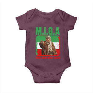 Make Iran Great Again Baby Onesie Free Iran Protest TS12 Maroon Print Your Wear
