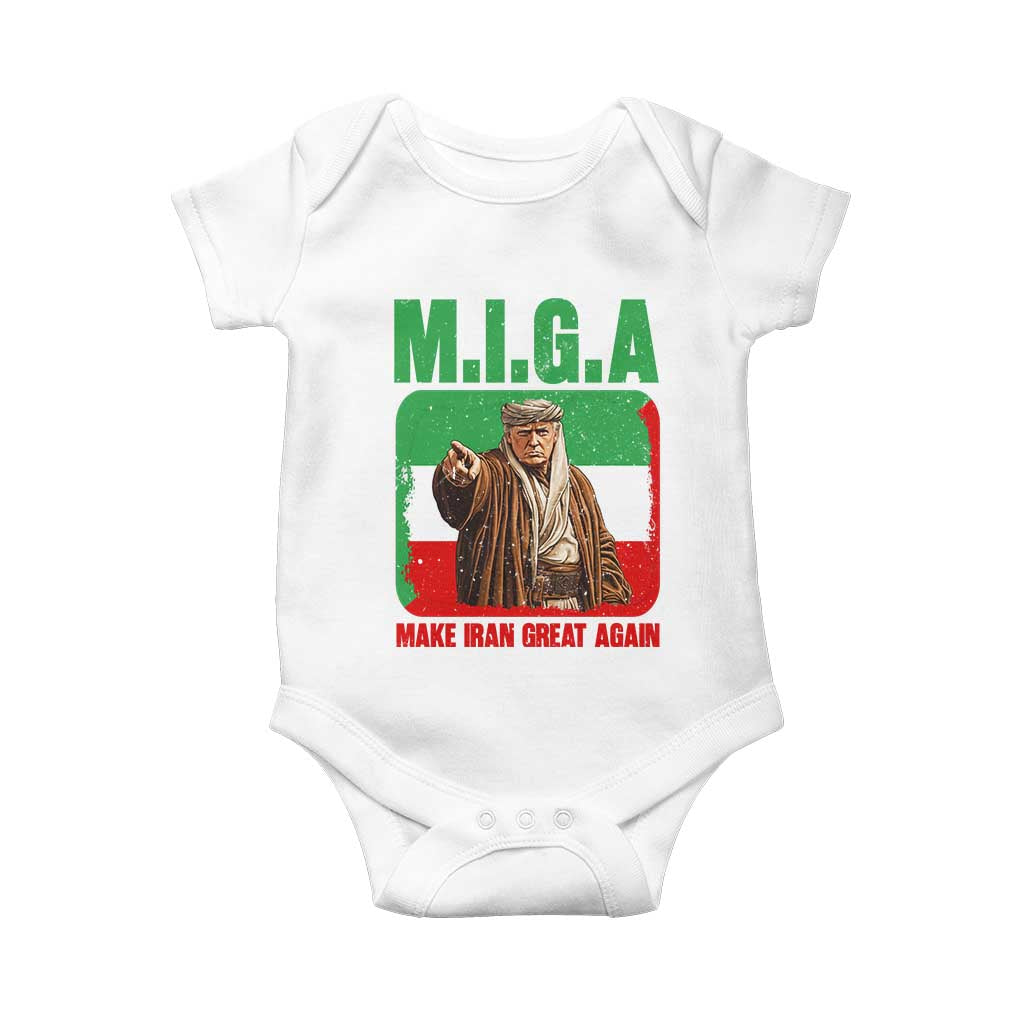 Make Iran Great Again Baby Onesie Free Iran Protest TS12 White Print Your Wear