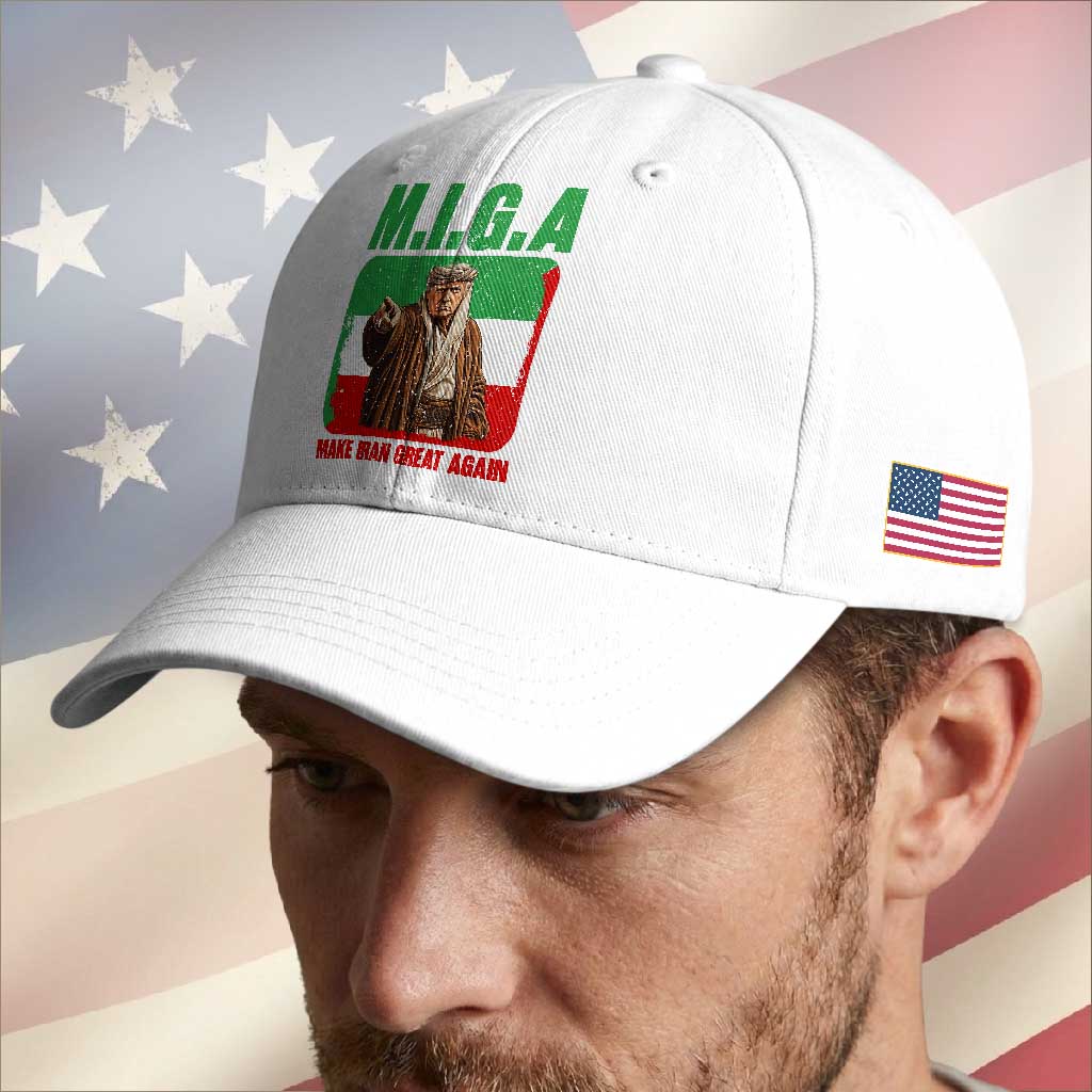 Make Iran Great Again Baseball Cap Free Iran Protest TS12 Print Your Wear