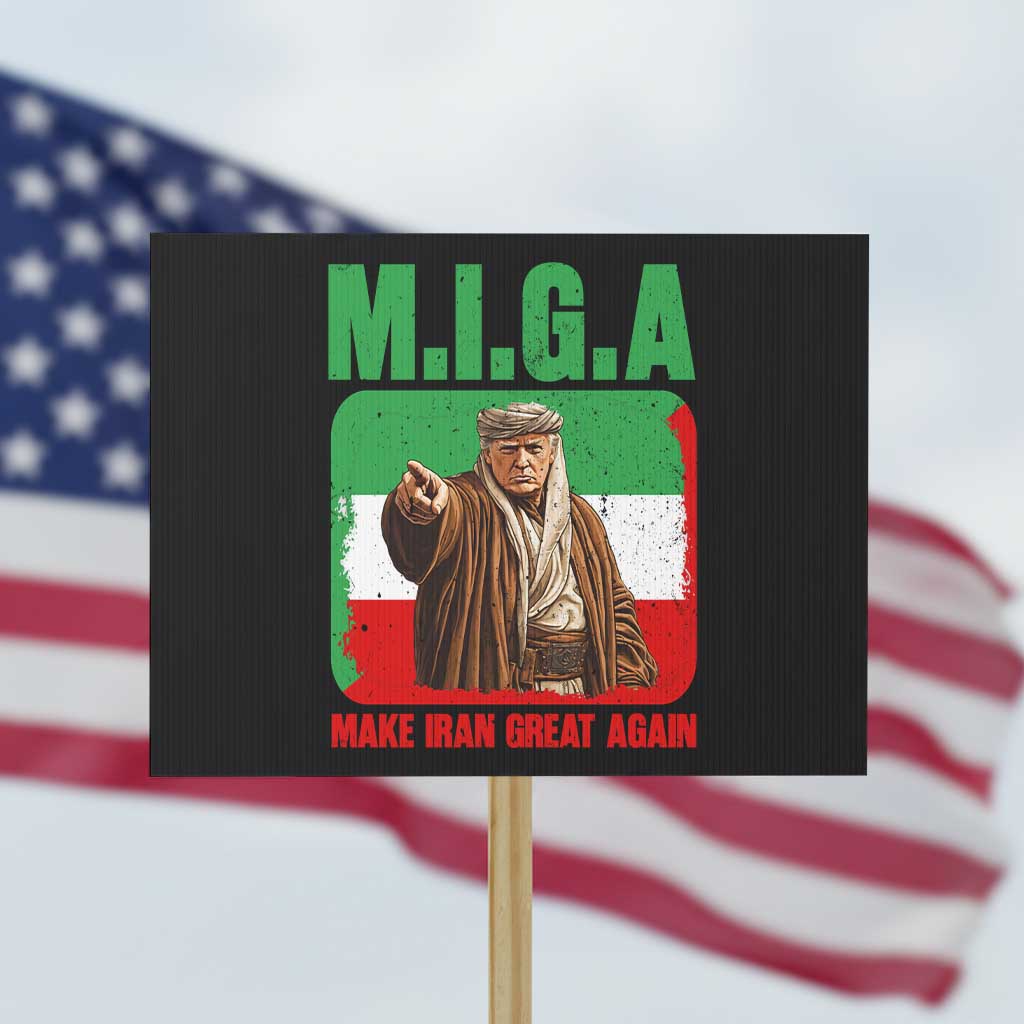 Make Iran Great Again Protest Sign Free Iran Protest TS12 Horizontal 18