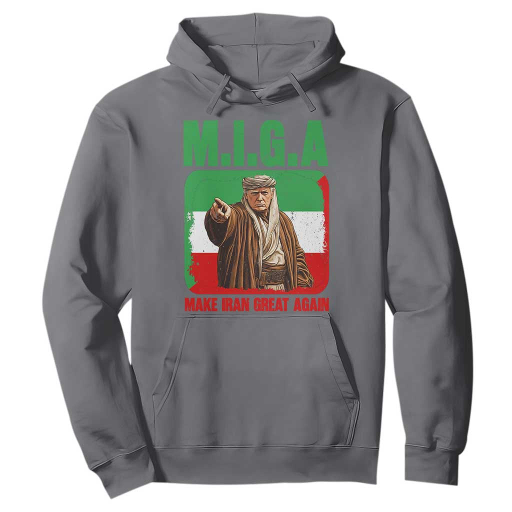 Make Iran Great Again Hoodie Free Iran Protest TS12 Charcoal Print Your Wear