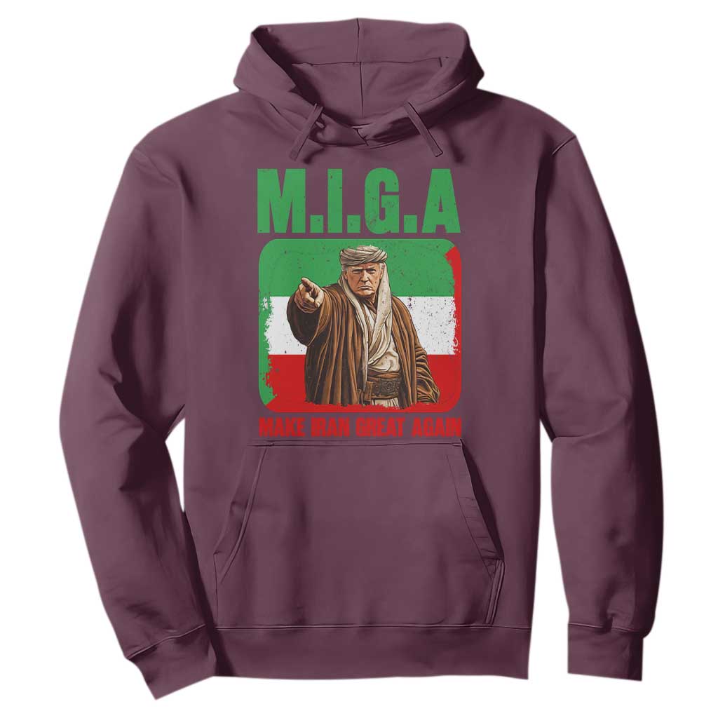 Make Iran Great Again Hoodie Free Iran Protest TS12 Maroon Print Your Wear