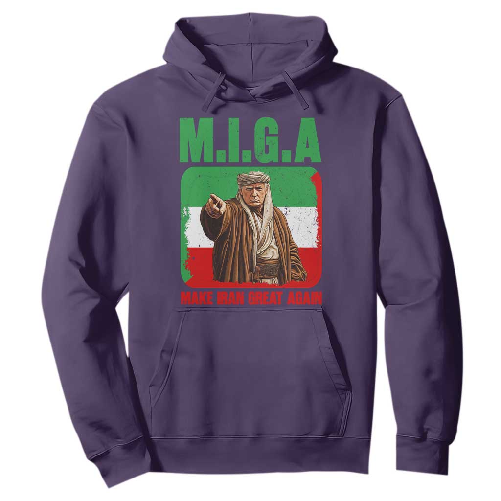 Make Iran Great Again Hoodie Free Iran Protest TS12 Purple Print Your Wear